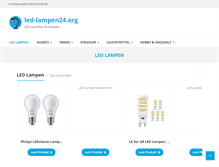 Tablet Screenshot of led-lampen24.org